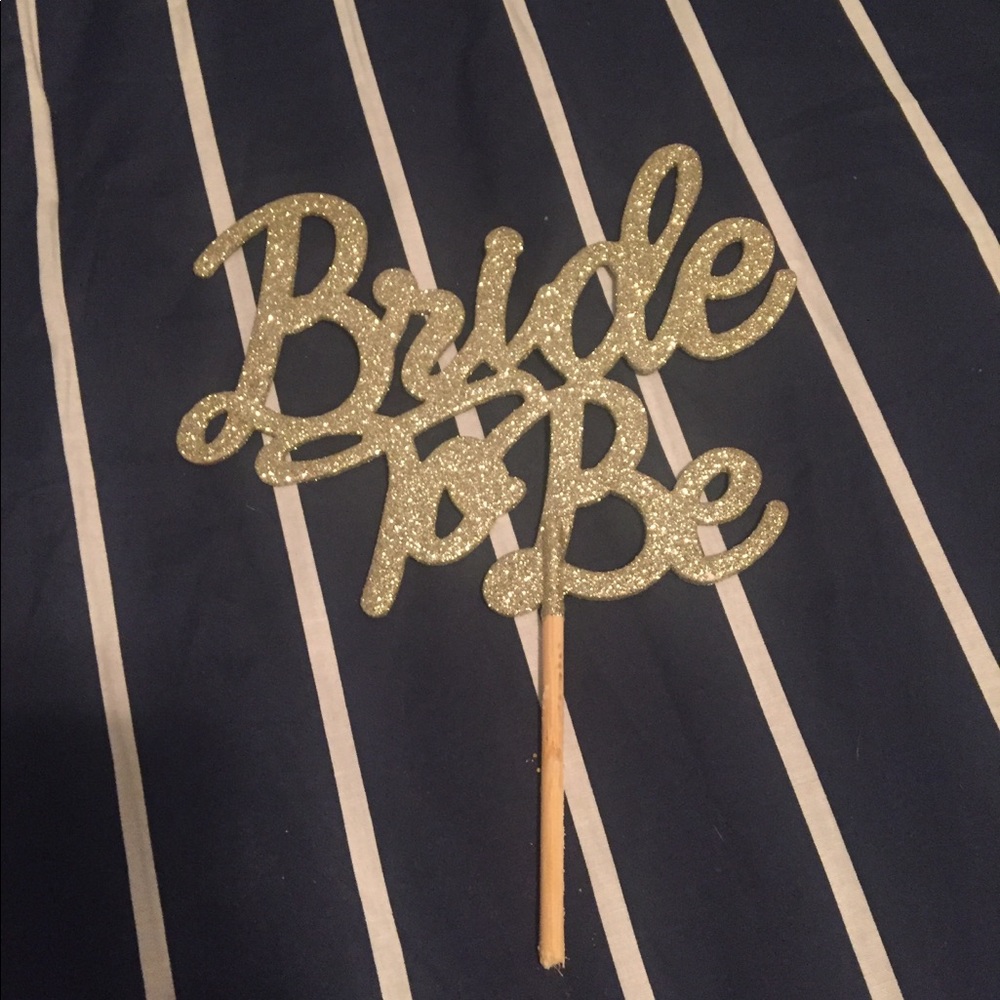 Bride to be cake topper